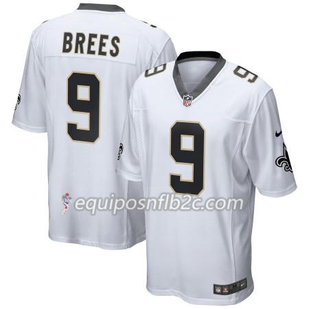 Camiseta Hombre NFL New Orleans Saints Drew Brees 9 Nike Blanco Camiseta Hombre NFL New Orleans Saints Drew Brees 9 Nike Blanco